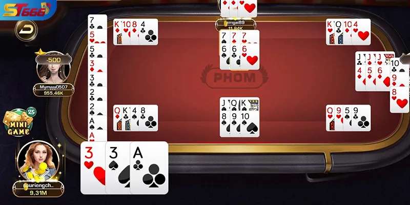 Ghi nhớ lá bài đã đánh để xác định Phỏm có khả thi